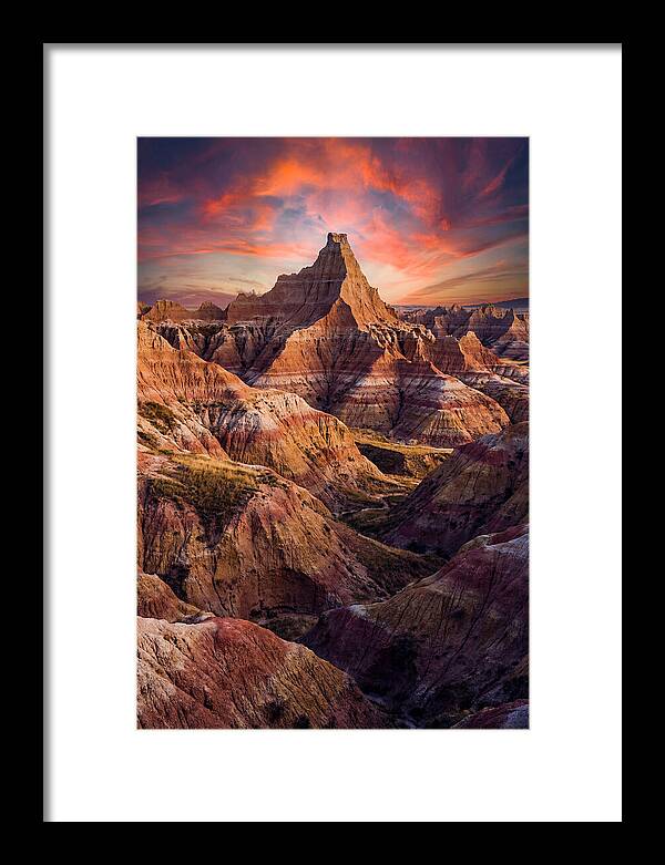 Inside The Badlands At Golden Hour