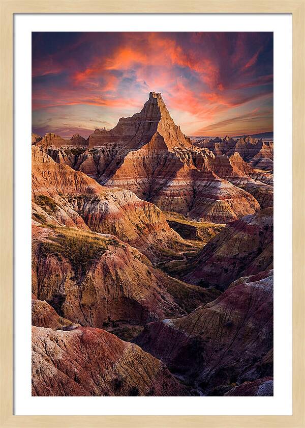 Inside The Badlands At Golden Hour