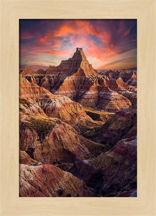 Inside The Badlands At Golden Hour