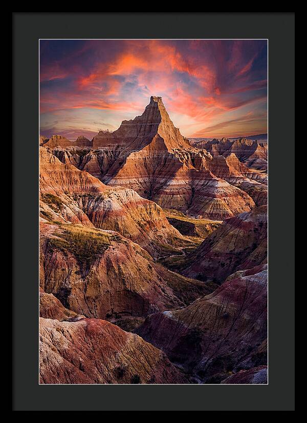 Inside The Badlands At Golden Hour