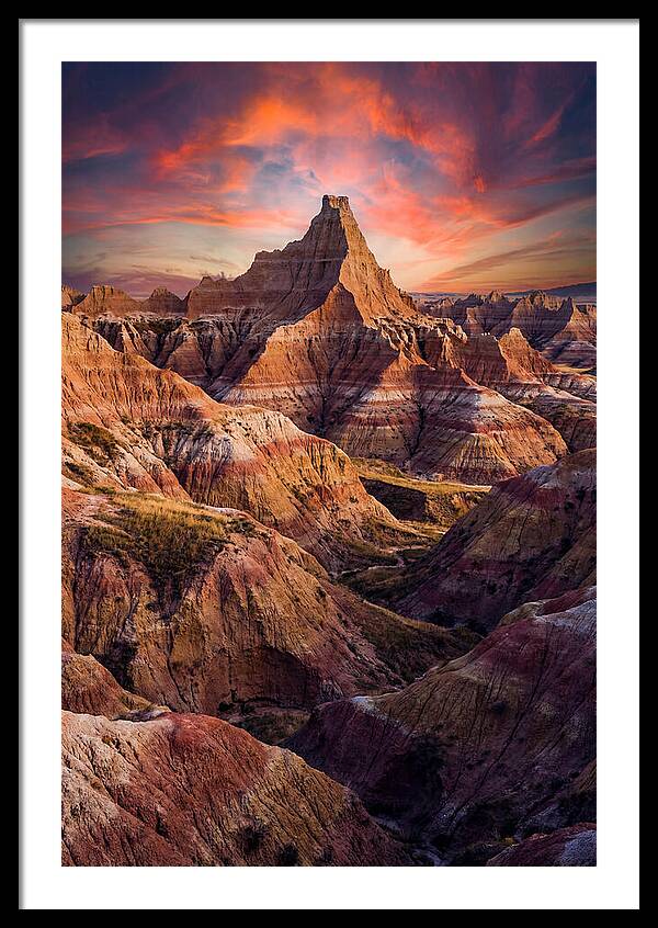 Inside The Badlands At Golden Hour