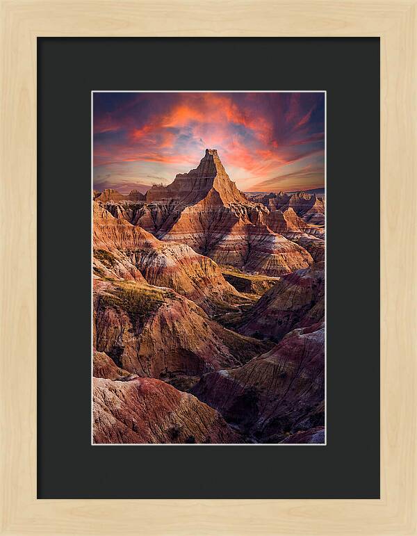 Inside The Badlands At Golden Hour