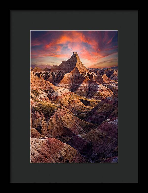 Inside The Badlands At Golden Hour