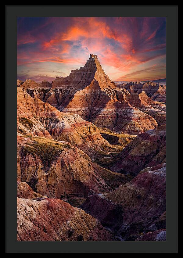 Inside The Badlands At Golden Hour