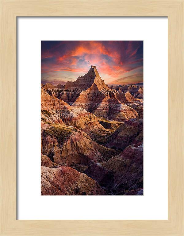 Inside The Badlands At Golden Hour