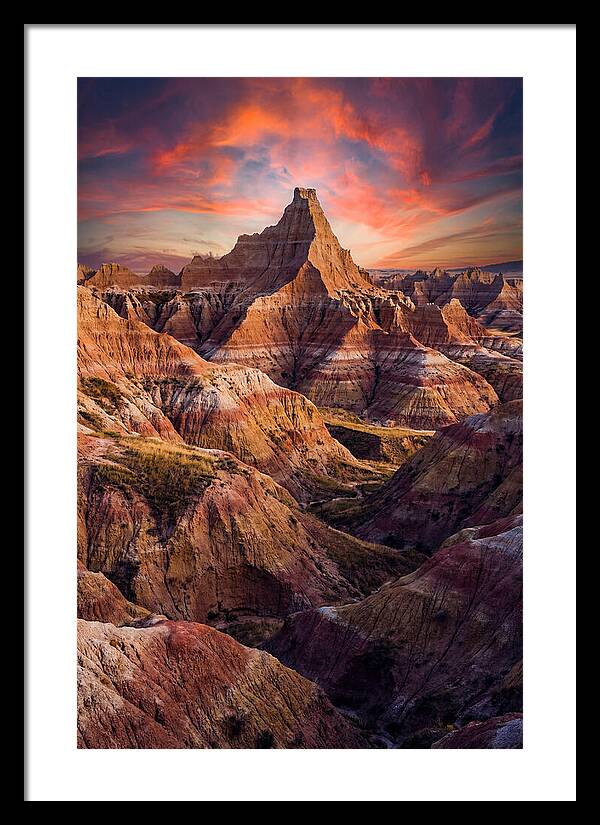 Inside The Badlands At Golden Hour