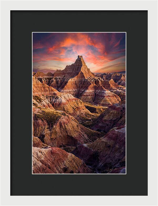 Inside The Badlands At Golden Hour