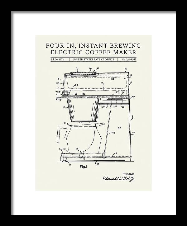 Instant Brewing Coffee Maker Minimalist Patent Us3693535a