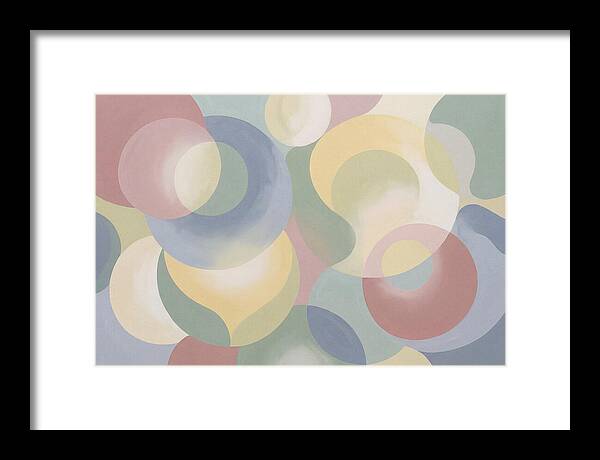 Interlocking Circles In Soft Pastel