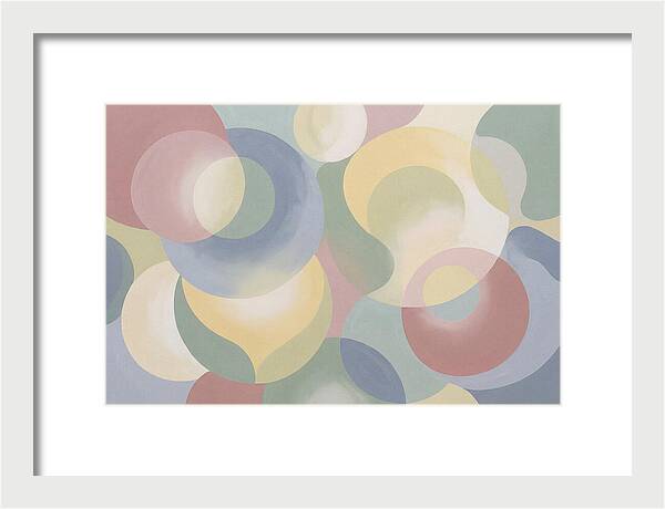 Interlocking Circles In Soft Pastel