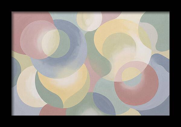 Interlocking Circles In Soft Pastel