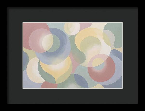 Interlocking Circles In Soft Pastel