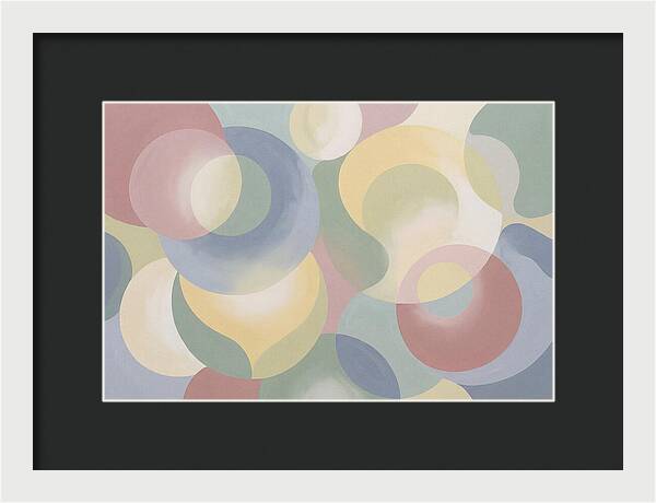 Interlocking Circles In Soft Pastel