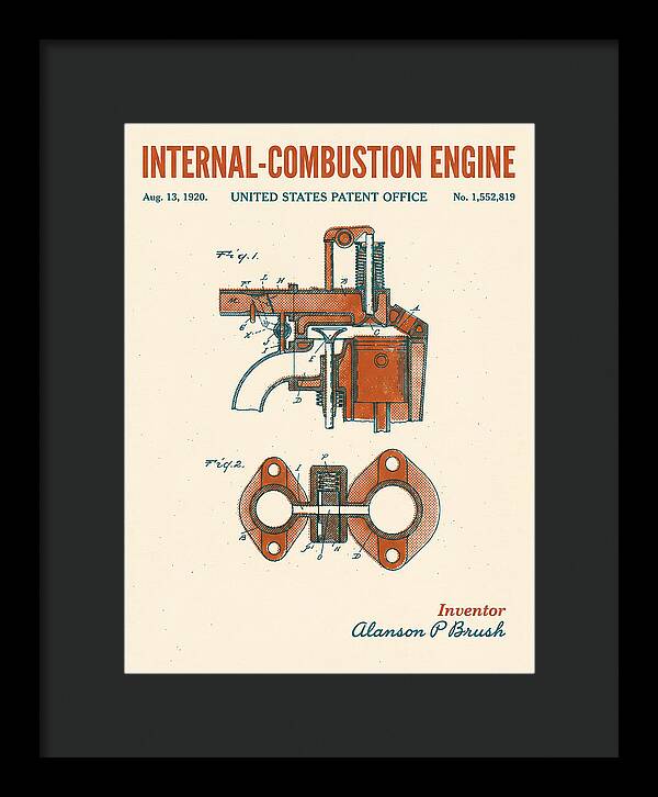 Internal Combustion Engine Brush Retro Patent Us1552819a