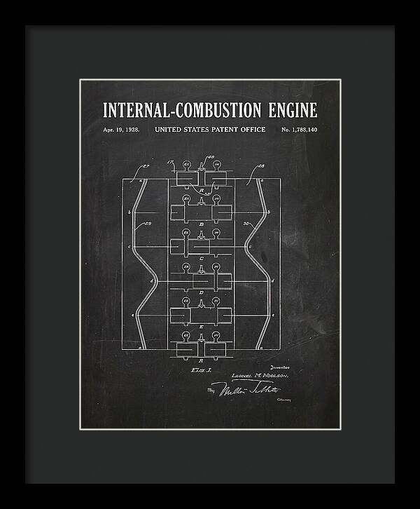 Internal Combustion Engine Chalkboard Patent Us1788140a