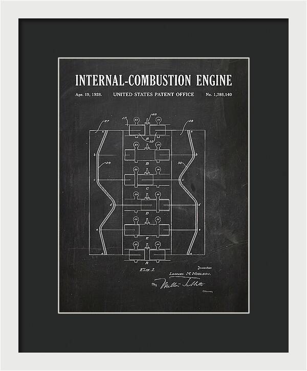 Internal Combustion Engine Chalkboard Patent Us1788140a