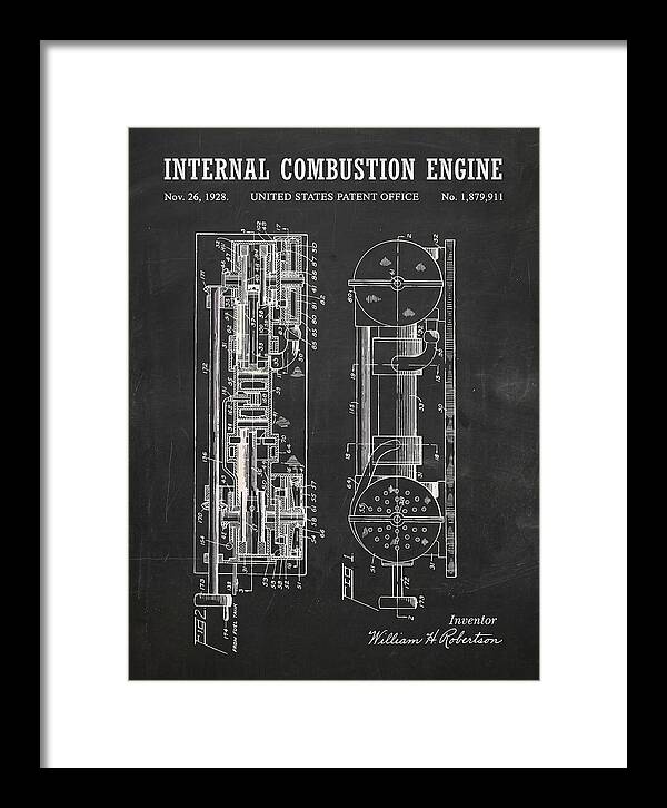 Internal Combustion Engine Chalkboard Patent Us1879911a