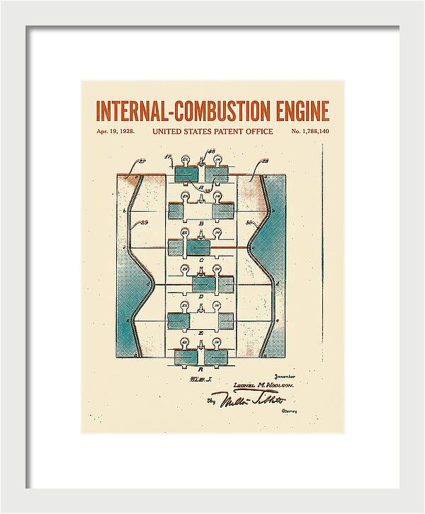 Internal Combustion Engine Retro Patent Us1788140a