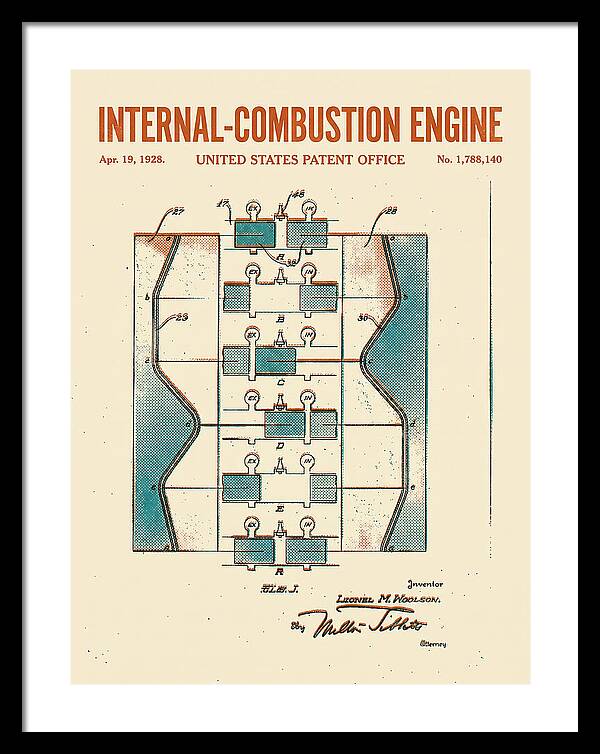 Internal Combustion Engine Retro Patent Us1788140a