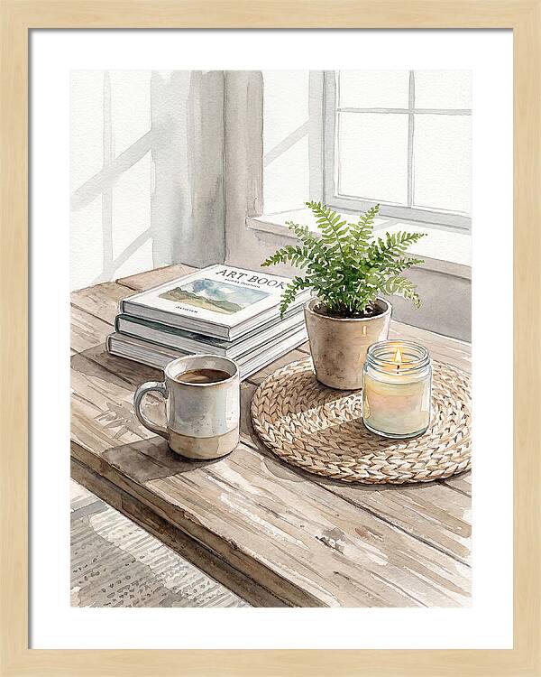 Inviting Coffee Table Arrangement