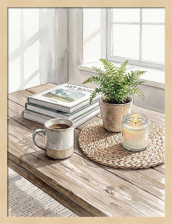 Inviting Coffee Table Arrangement