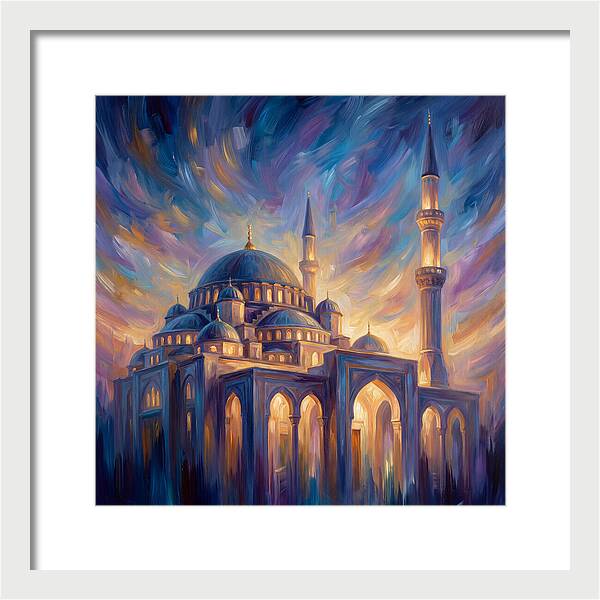 Islamic Mosque At Dusk