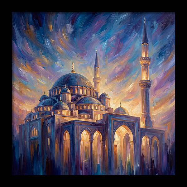 Islamic Mosque At Dusk