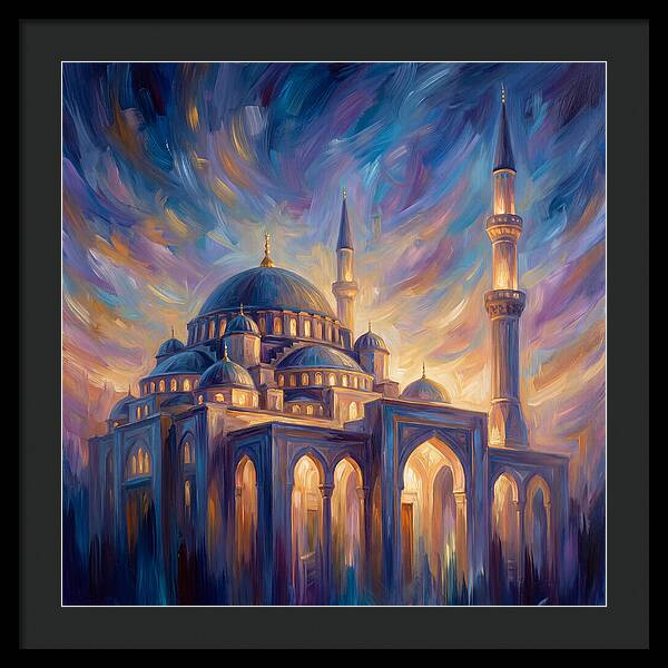 Islamic Mosque At Dusk