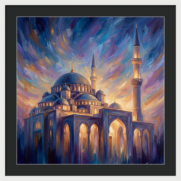 Islamic Mosque At Dusk
