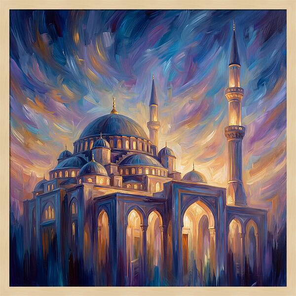 Islamic Mosque At Dusk