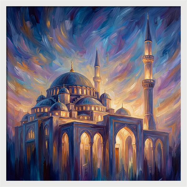 Islamic Mosque At Dusk