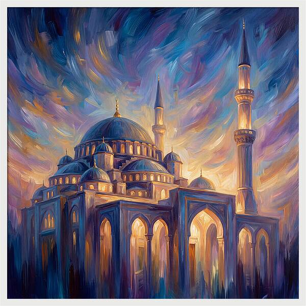 Islamic Mosque At Dusk