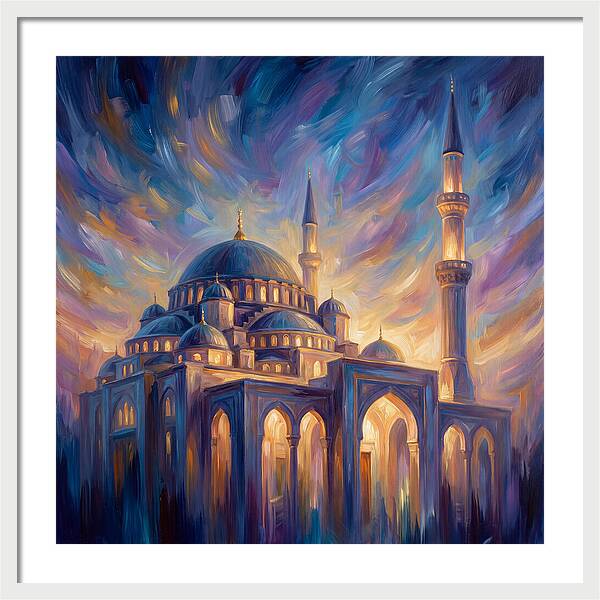 Islamic Mosque At Dusk