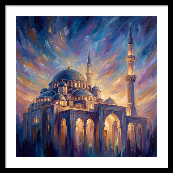 Islamic Mosque At Dusk