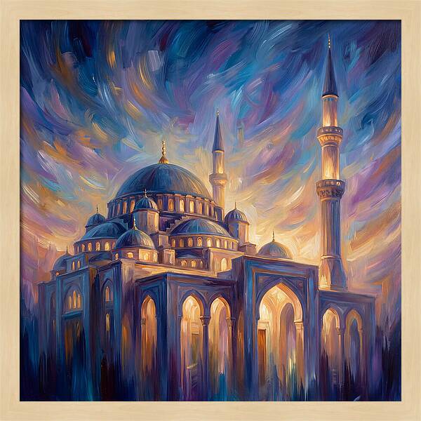 Islamic Mosque At Dusk