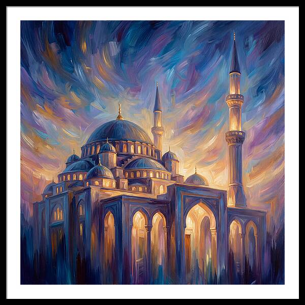 Islamic Mosque At Dusk