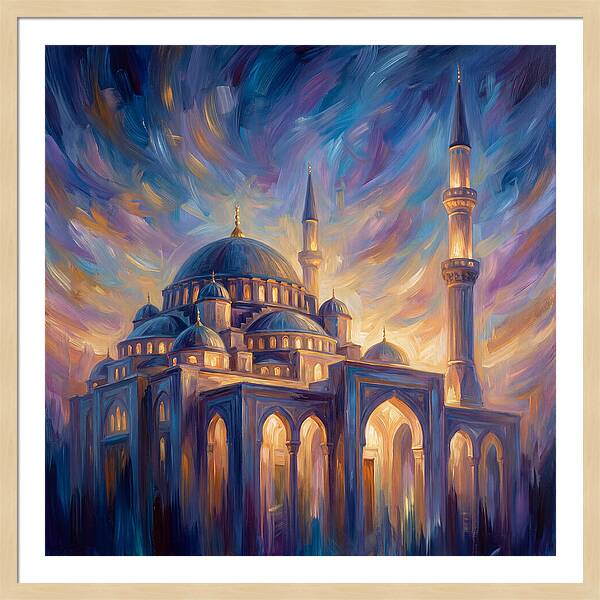 Islamic Mosque At Dusk