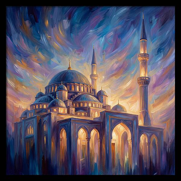 Islamic Mosque At Dusk