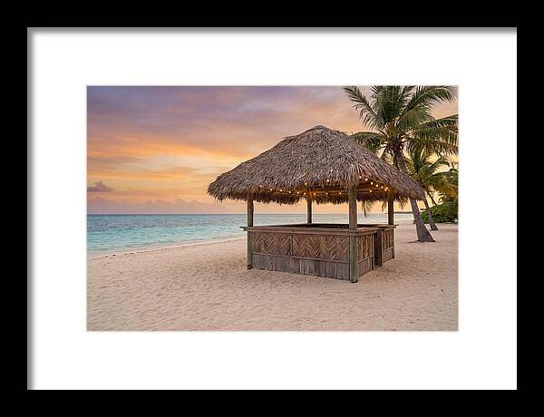 Island Beach Bar At Sunset