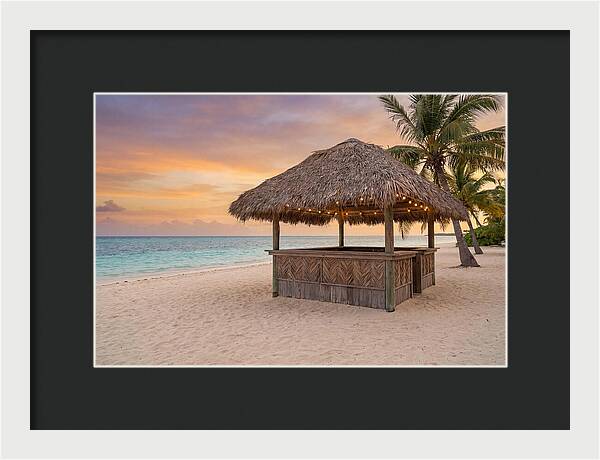 Island Beach Bar At Sunset