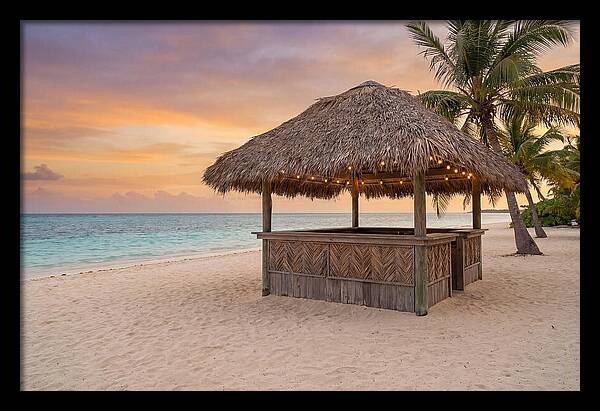Island Beach Bar At Sunset