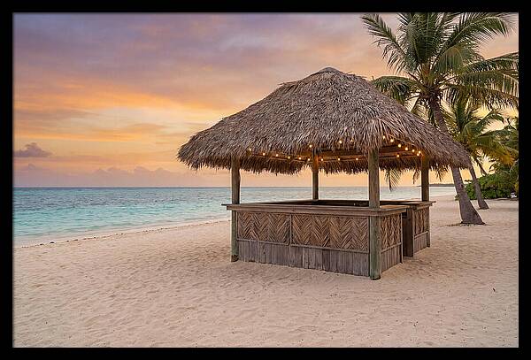 Island Beach Bar At Sunset