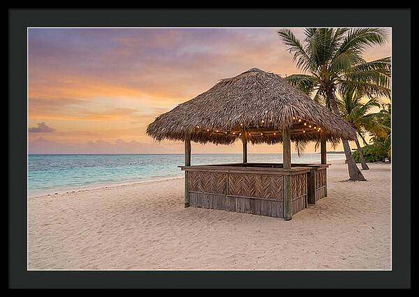 Island Beach Bar At Sunset