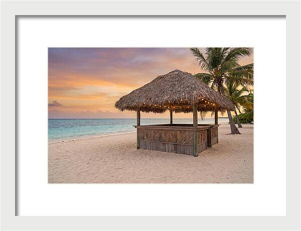 Island Beach Bar At Sunset