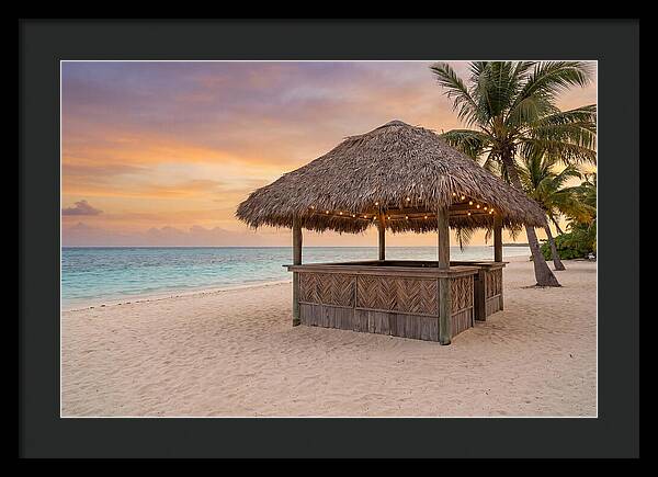 Island Beach Bar At Sunset