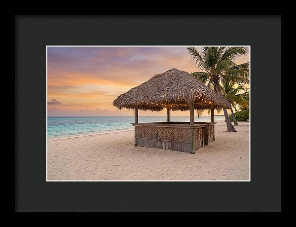 Island Beach Bar At Sunset