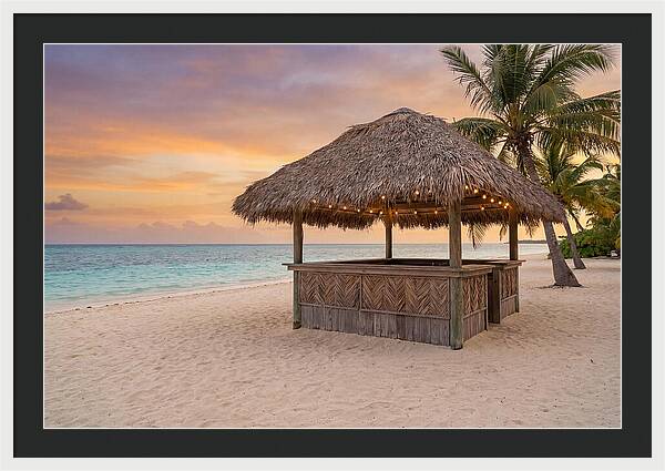 Island Beach Bar At Sunset