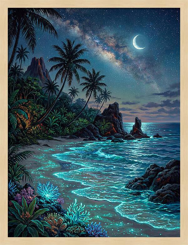 Island Beach Nightscape