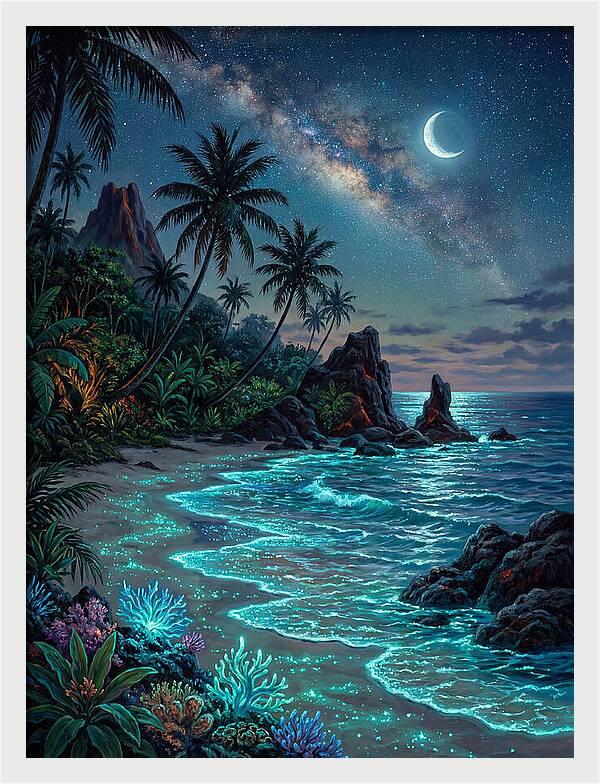 Island Beach Nightscape