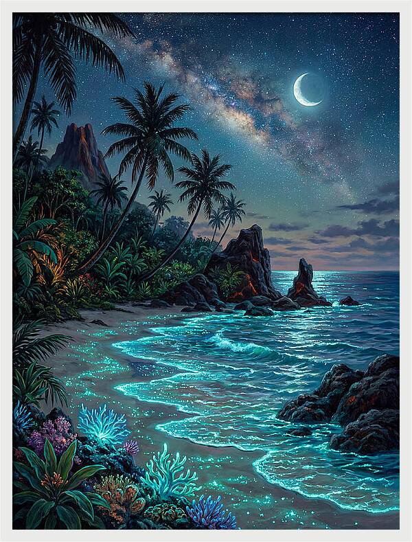 Island Beach Nightscape